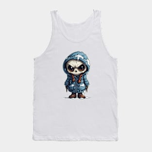 A figure of a ghostly girl in a halloween mask ! Tank Top